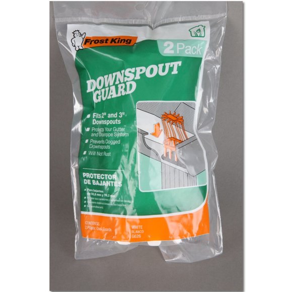 Sealed Case of 12 two packs of Frost King G626 Plastic Downspout Guards Gutter - Picture 3 of 5